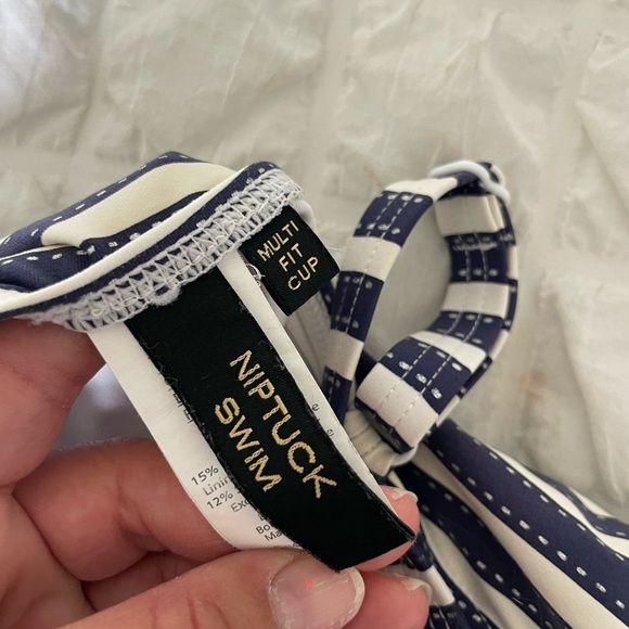 NipTuck Resortwear Striped One-Piece Swimsuit - Picture 8 of 11